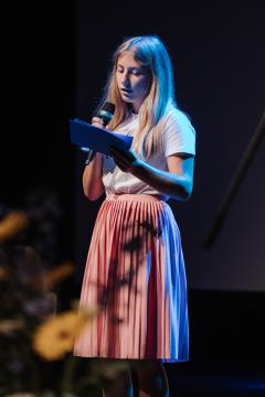 Slavnostna seja. Pija Herič. 